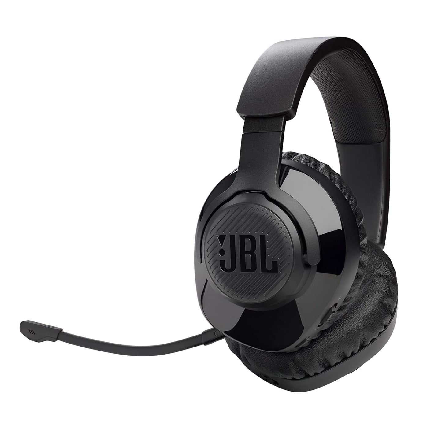 JBL Free WFH Wireless, Over Ear Headset with Detachable Voice-Focus Noise Cancelling Mic, Lossless & Low-lag 2.4GHz USB Dongle for Work from Home, Con