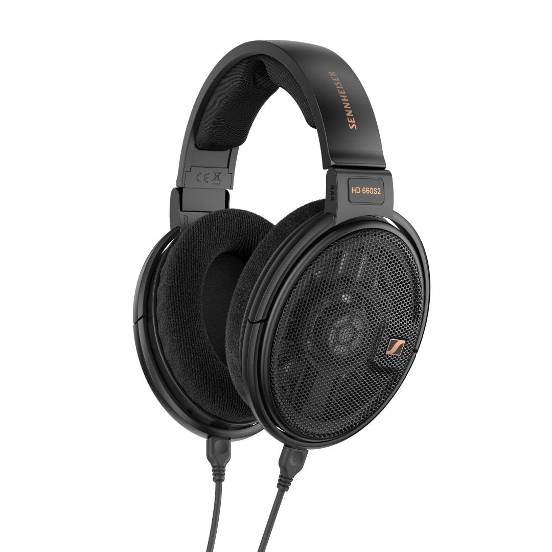 Sennheiser HD 660S2 Wired Audiophile Stereo Headphones with Natural, Relaxed, high-Fidelity Sound with Extra sub bass, Airflow-optimised 42mm high-Per