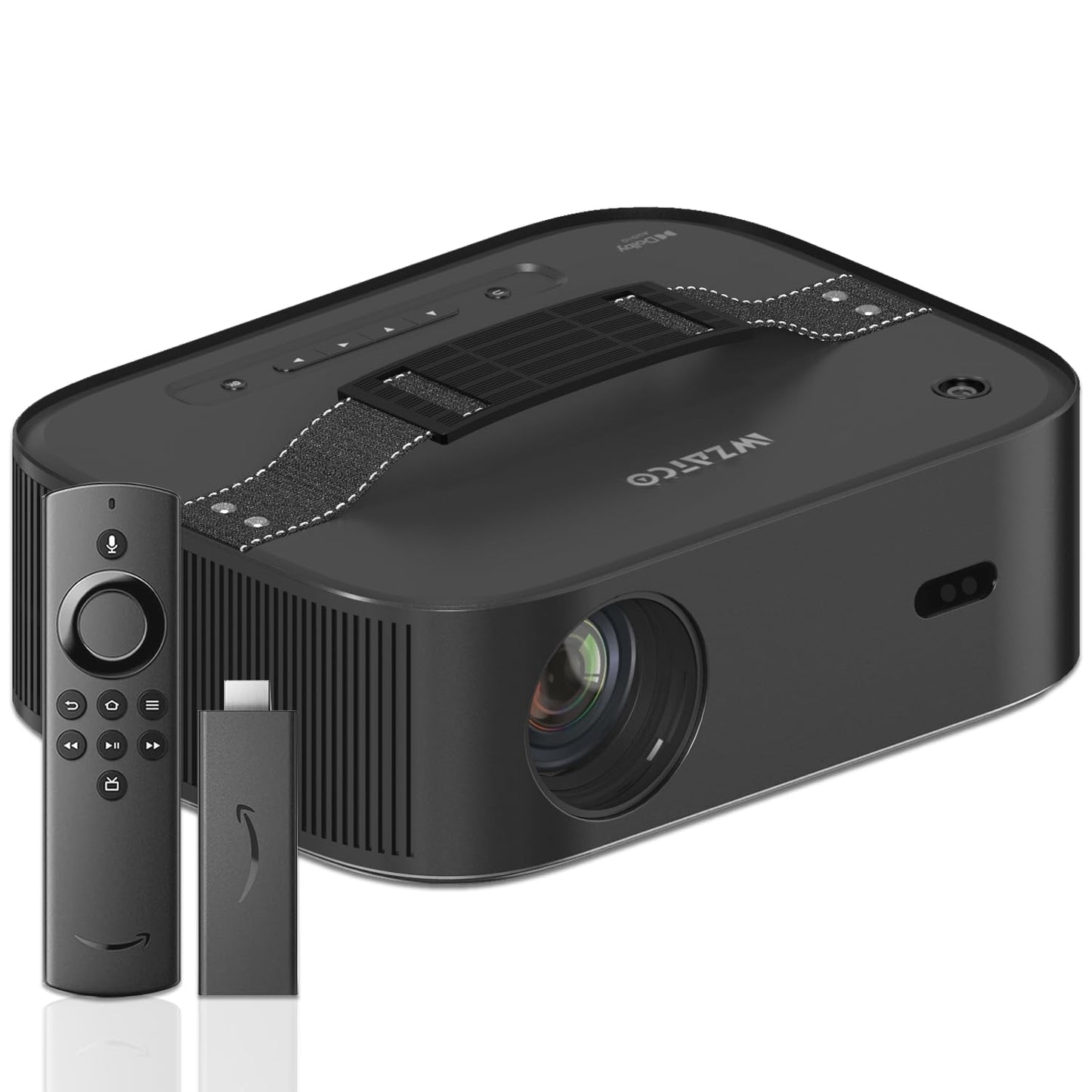 Wzatco Alpha 2 Max + Fire TV Stick (Certified Netflix, Prime, Hotstar & More) 18000 Lumens Ultra Bright, Native 1080P FHD 4K HDR Support | Auto (Focus