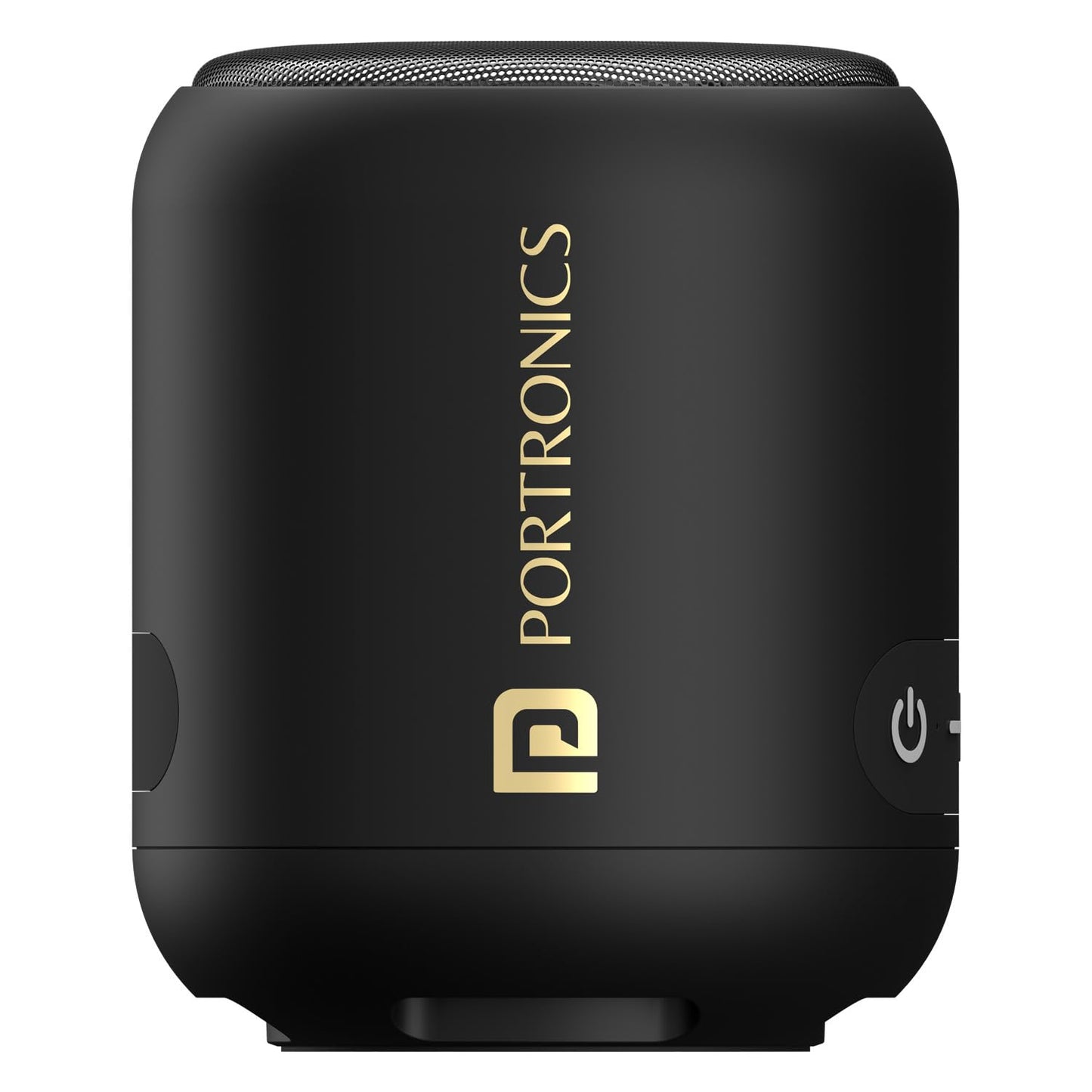 Portronics SoundDrum 10W Portable with Powerful Bass, Built in Mic & FM 10 W Bluetooth Speaker (Blue, Stereo Channel) (Open box)