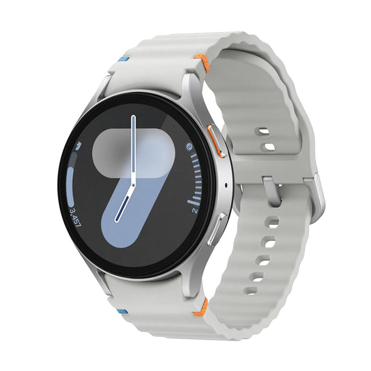 Samsung Galaxy Watch 7 (44mm, Silver, BT+LTE) with 3nm Processor | Dual GPS | Sapphire Glass &amp; Armour Aluminum | 5ATM &amp; IP68 | HR, SpO2, BP &amp; ECG Moni